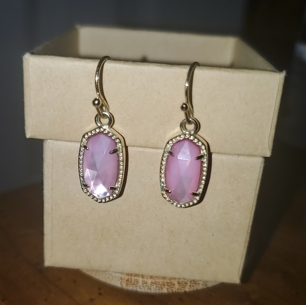 Kendra Scott Rose Quartz Earrings